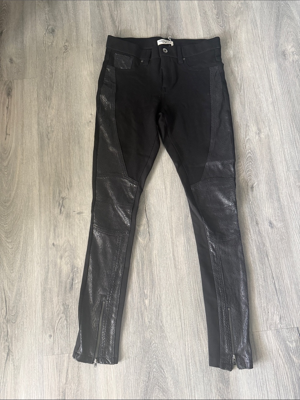 Parasuco Black Stretch Skinny Pants size small
